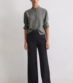 Marc O'Polo Relaxte cropped blouse antraciteGrey Hot