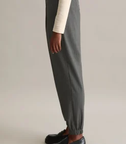 Marc O’Polo DENIM Relaxte cropped krijtstreepbroek antraciteGrey Sale