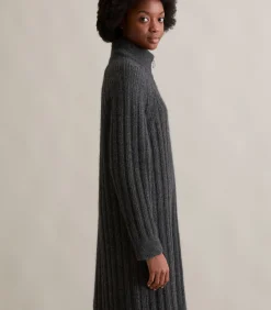 Marc O’Polo DENIM Relaxte gebreide jurk darkGrey Discount