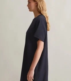 Marc O’Polo DENIM Relaxte gerimpelde jurk darkBlue Online