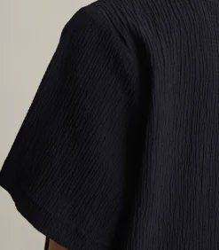 Marc O’Polo DENIM Relaxte gerimpelde jurk darkBlue Online