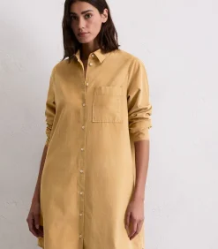 Marc O'Polo Relaxte overhemdjurk beige