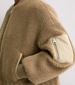 Marc O’Polo DENIM Relaxte teddy blouson brown Online