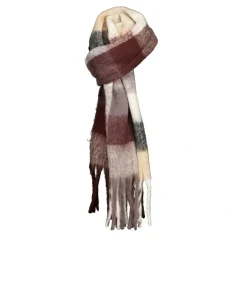 Deeluxe REYA - Volumineuze geruite sjaal lightBrown