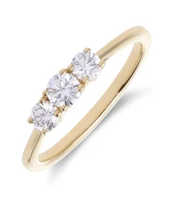 Lucardi Ring 14 Karaat Goud gold Clearance