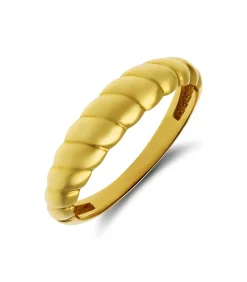 Lucardi Ring 14 Karaat Goud - Geelgoud gold New