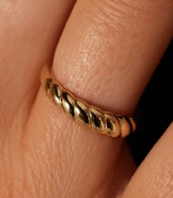 Lucardi Ring 14 Karaat Goud - Geelgoud gold New