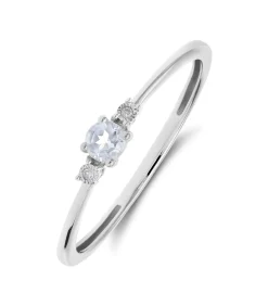 Lucardi Ring 14 Karaat Goud - Witgoud silver Hot