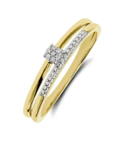 Lucardi Ring 14 Karaat Goud - Witgoud silver Hot