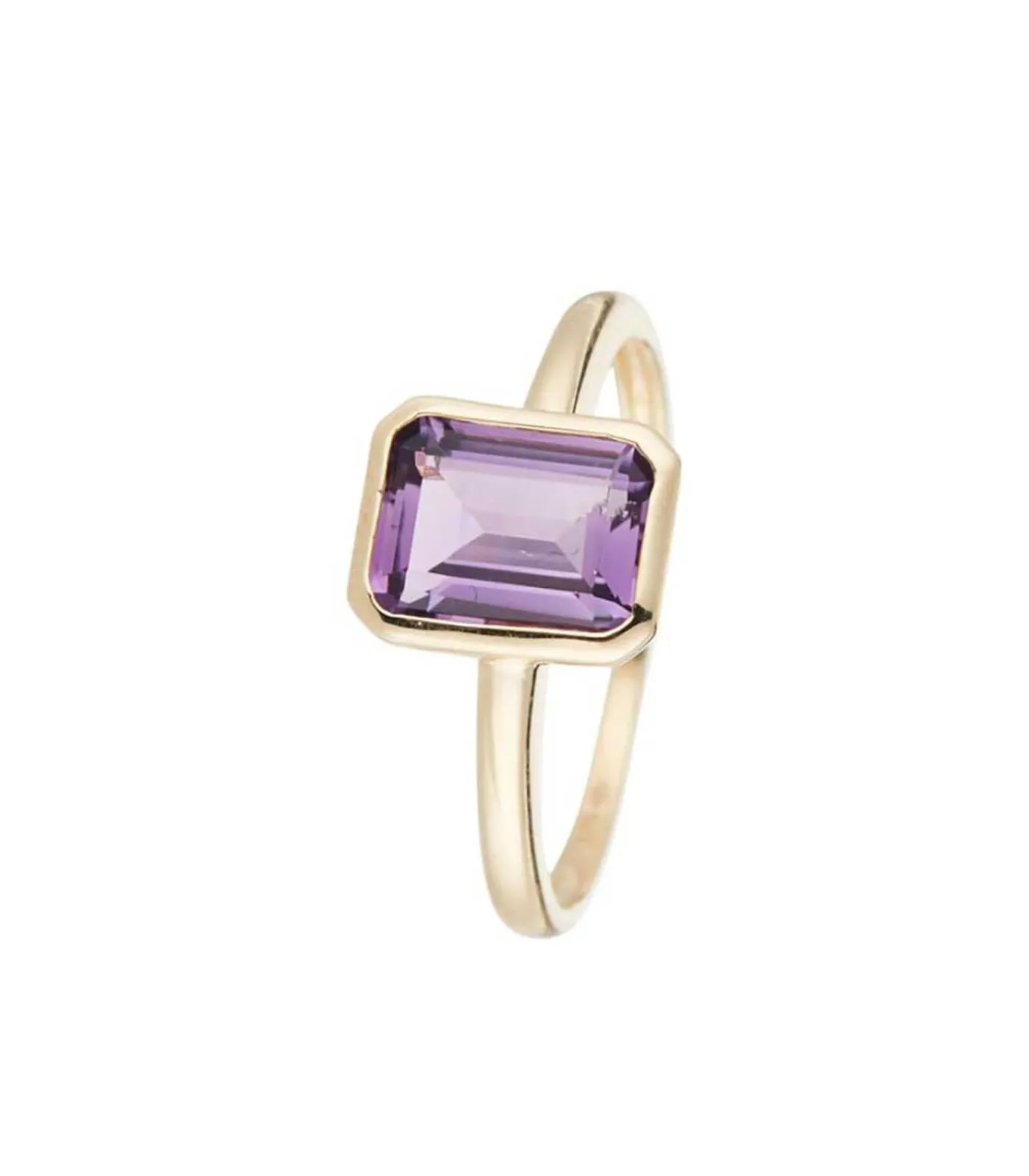 MES BIJOUX Ring "Classy Améthyste" Geelgoud gold New