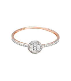 MES BIJOUX Ring "Côme" Goud en Diamanten roseGold