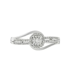MES BIJOUX Ring "Elue de ton cœur" Goud en Diamanten silver Hot
