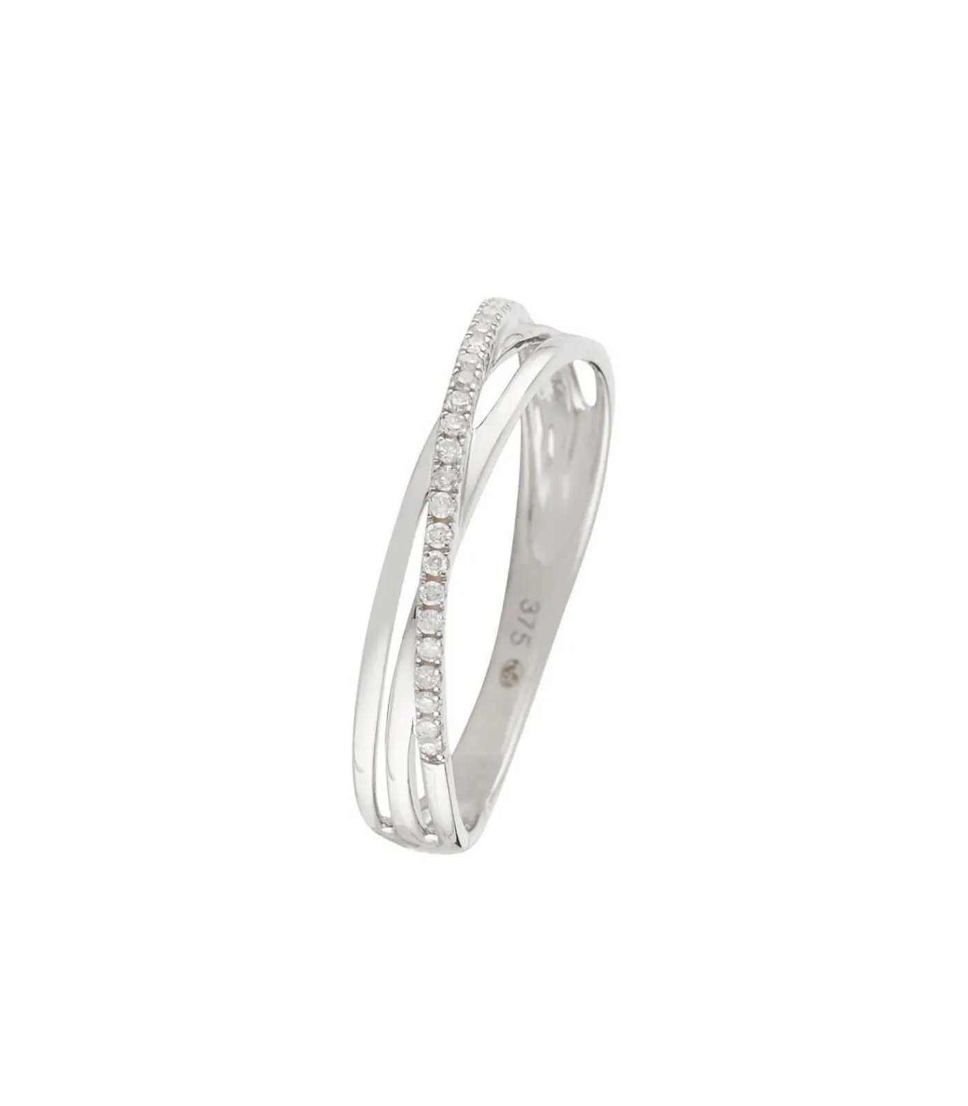 MES BIJOUX Ring "Kudai" Goud en Diamanten silver Discount
