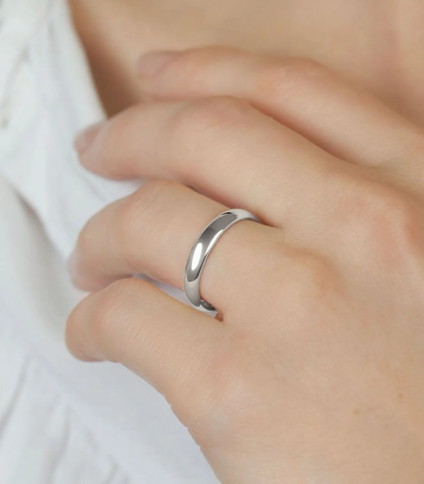MES BIJOUX Ring "La Mienne" Witgoud silver Discount