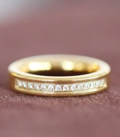 Lucardi Ring 'Marrakech' Staal gold New