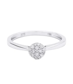 MES BIJOUX Ring "Mon Unique" witgoud en diamanten silver Discount