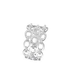 MES BIJOUX Ring 'Nouons nos liens' witgoud en diamanten silver Online