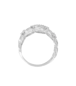 MES BIJOUX Ring 'Nouons nos liens' witgoud en diamanten silver Online