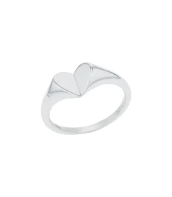 s.Oliver Ring ohne Stein voor dames, 925 sterling zilver | hartje silver New