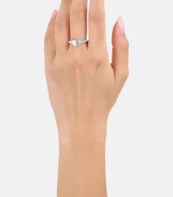 s.Oliver Ring ohne Stein voor dames, 925 sterling zilver | hartje silver New