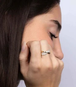 MES BIJOUX Ring "Shan" Goud en Diamanten gold Outlet