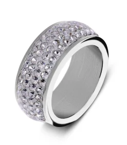 Lucardi Ring Staal silver Clearance