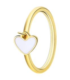 Lucardi Ring Staal white Clearance