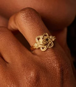 Lucardi Ring Staal gold Discount