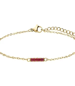 Lucardi Ring Staal gold