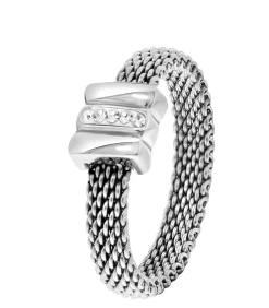 Lucardi Ring Staal silver Hot
