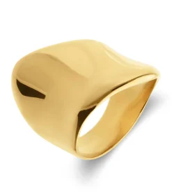 Lucardi Ring Staal gold Outlet