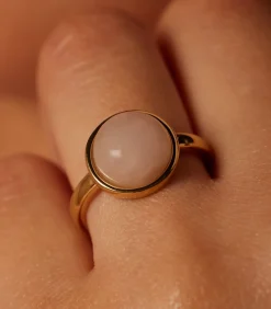 Lucardi Ring Staal - Goudkleurig pink Online