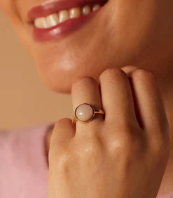 Lucardi Ring Staal - Goudkleurig pink Online