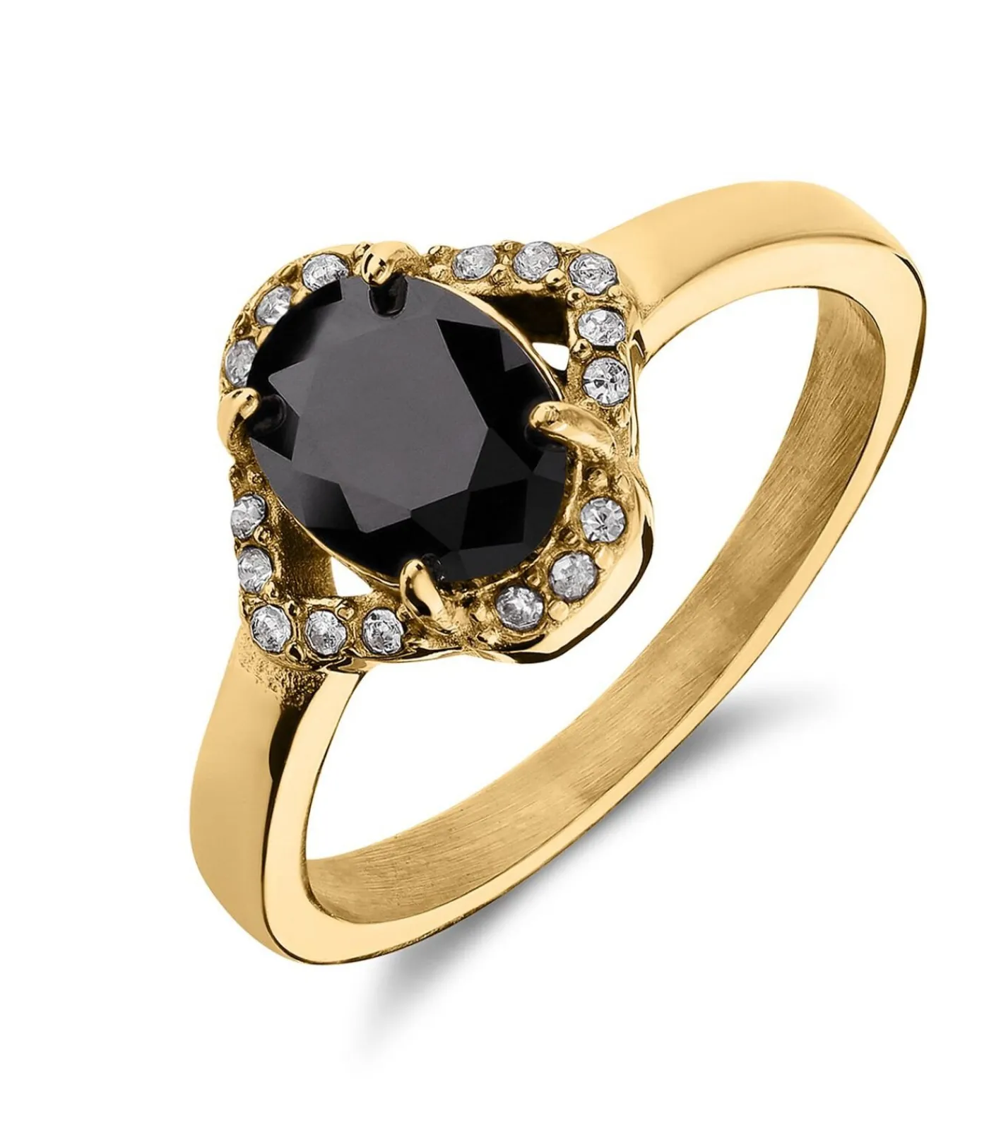 Lucardi Ring Staal - Goudkleurig gold New