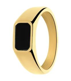 Lucardi Ring Staal - Goudkleurig gold Best