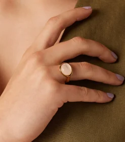 Lucardi Ring Staal - Goudkleurig pink Discount
