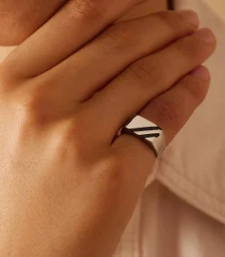 Lucardi Ring Staal - Zilverkleurig silver Discount
