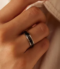 Lucardi Ring Staal - Zilverkleurig silver