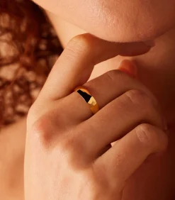 Lucardi Ring Staal - Zilverkleurig gold Online