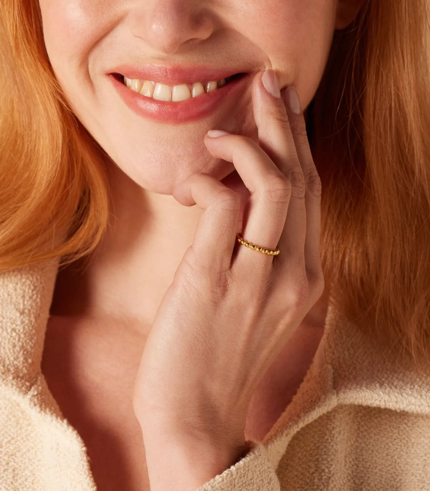 Lucardi Ring Staal - Zilverkleurig gold Discount
