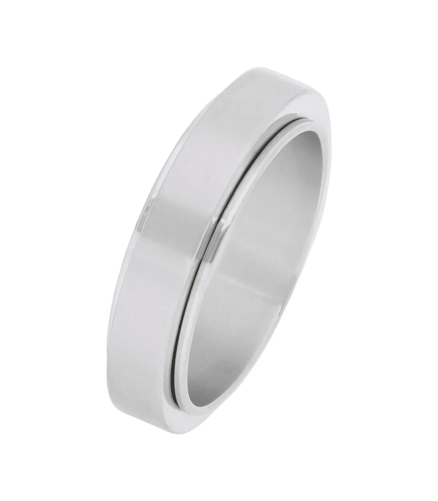 Lucardi Ring Staal - zilverkleurig silver Sale
