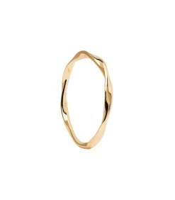 PDPAOLA Ring van verguld zilver Spiral gold Outlet
