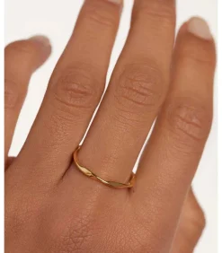 PDPAOLA Ring van verguld zilver Spiral gold Outlet