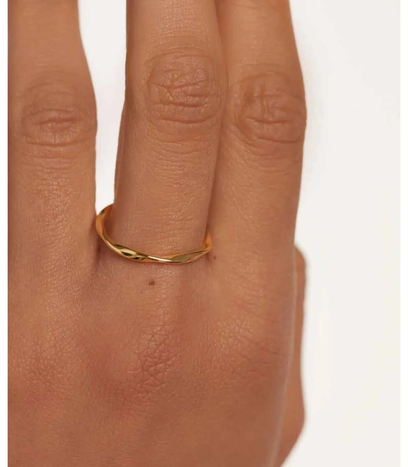 PDPAOLA Ring van verguld zilver Spiral gold Outlet