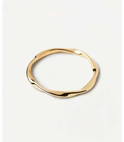 PDPAOLA Ring van verguld zilver Spiral gold Outlet