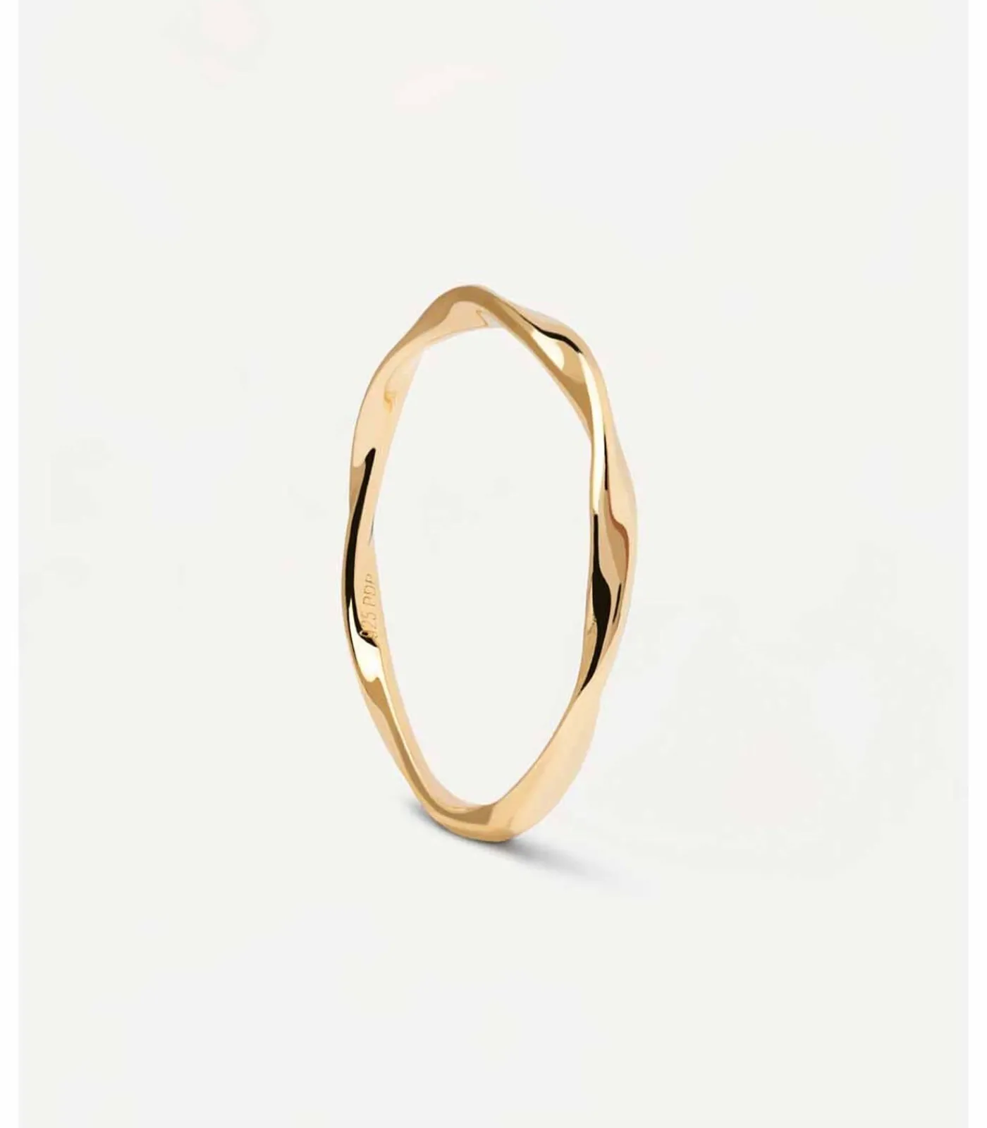 PDPAOLA Ring van verguld zilver Spiral gold Outlet