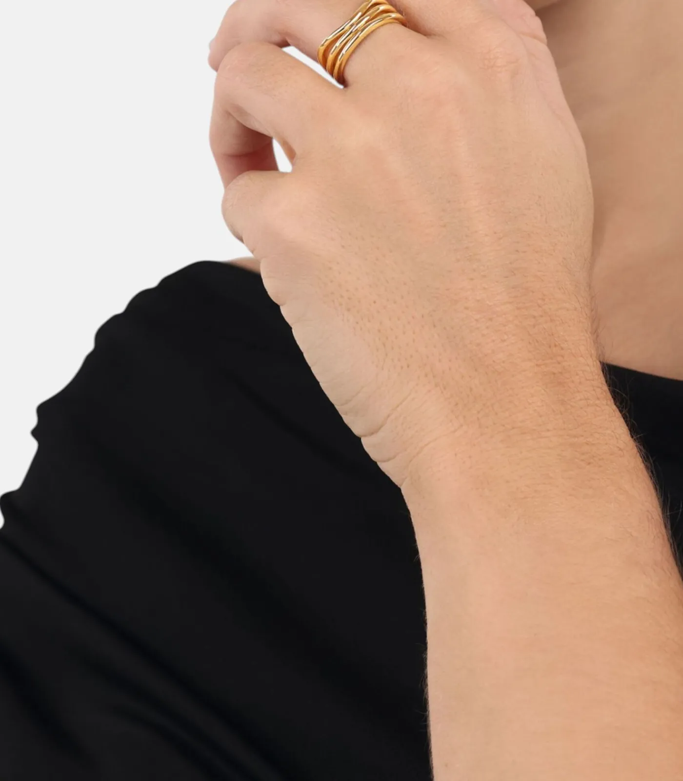 NOELANI Ring voor dames, 925 Sterling zilver gold New