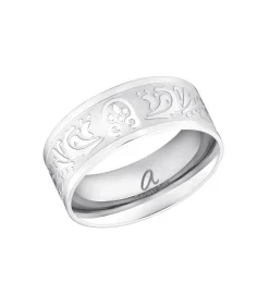 Amor Ring voor dames, roestvrij staal silver New