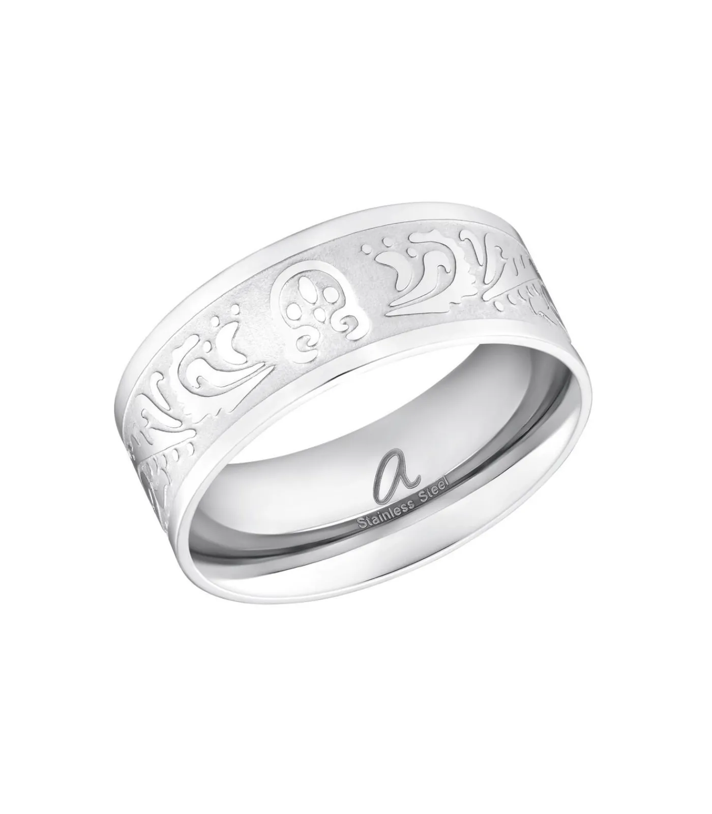 Amor Ring voor dames, roestvrij staal silver New