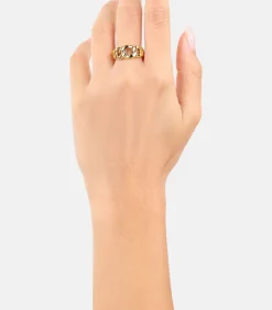 s.Oliver Ring voor dames, roestvrij staal gold Clearance